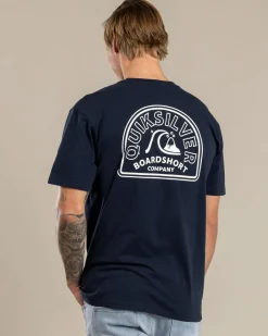 Quiksilver Swell Lines T-Shirt Dark Navy Discount