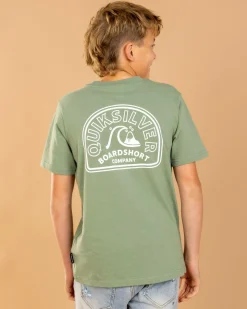 Quiksilver Swell Lines T-Shirt Sea Spray Sale