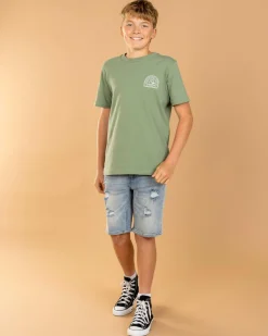 Quiksilver Swell Lines T-Shirt Sea Spray Sale
