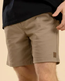 Lucid Switch Elastic Waist Shorts Sand Clearance