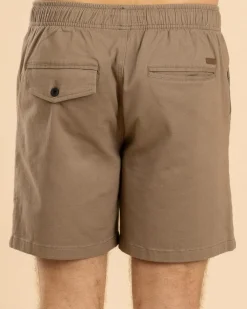 Lucid Switch Elastic Waist Shorts Sand Clearance
