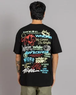 Wndrr Syndicate Box Fit T-Shirt Black Discount