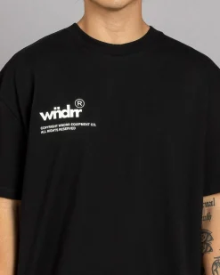 Wndrr Syndicate Box Fit T-Shirt Black Discount