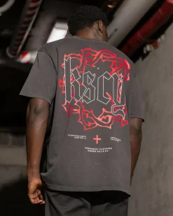Kiss Chacey Taken Box Fit T-Shirt Pigment Black Best