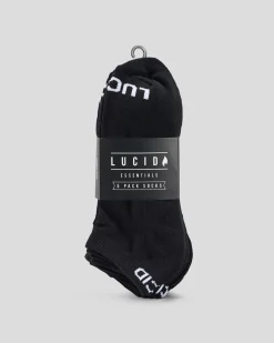 Lucid Tale Ankle Socks 5 Pack Black Outlet