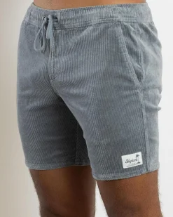 Skylark Tether Elastic Waist Shorts Grey New