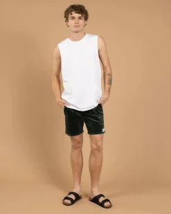 Skylark Tether Elastic Waist Shorts Teal Sale