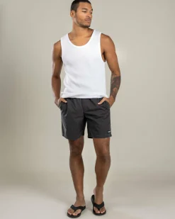 Afends The Dopamine Board Shorts Black Acid Wash Hot