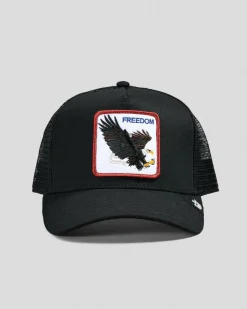 Goorin Bros The Freedom Eagle Trucker Cap Black Outlet