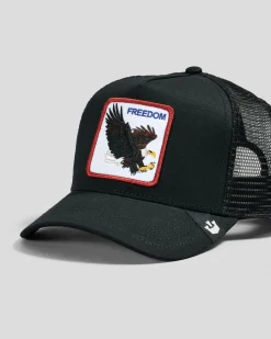 Goorin Bros The Freedom Eagle Trucker Cap Black Outlet