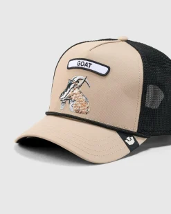 Goorin Bros The Goat Trucker Cap Tan New
