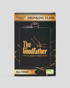 Get It Now The Goodfather Metal Flask Black/gold Best