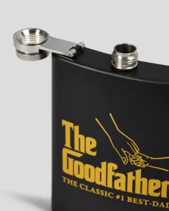 Get It Now The Goodfather Metal Flask Black/gold Best