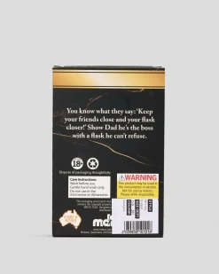 Get It Now The Goodfather Metal Flask Black/gold Best