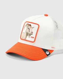 Goorin Bros The He's Him Trucker Cap Off White/orange Hot