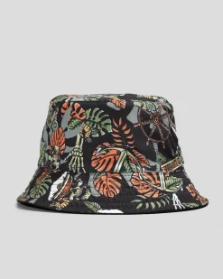 The Mad Hueys The Island Captain Reversible Bucket Hat Black Best