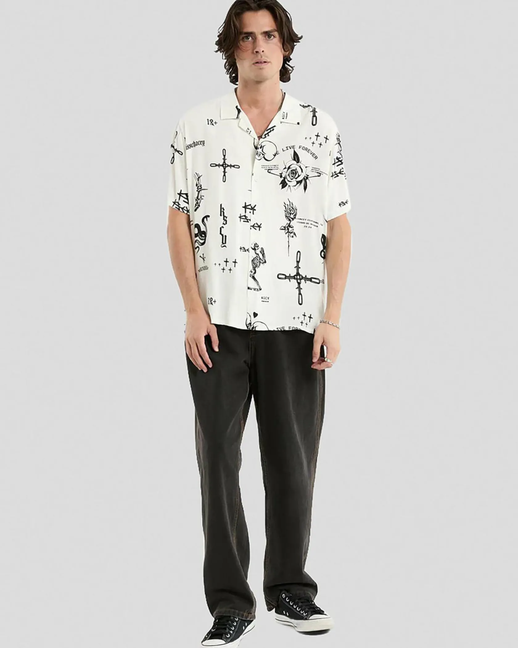 Kiss Chacey The Kiss Relaxed Resort Short Sleeve Shirt Thekissprint Sale