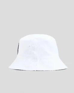 The Mad Hueys The Sailor Anchor Reversible Terry Bucket Hat White Clearance