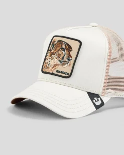 Goorin Bros The Warrior Cheetah Trucker Cap Cream Discount
