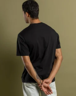 Afends Thrown Out T-Shirt Black/taupe New