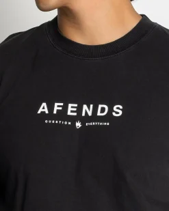 Afends Thrown Out T-Shirt Black / White