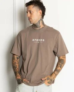 Afends Thrown Out T-Shirt Fossil