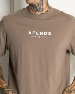 Afends Thrown Out T-Shirt Fossil
