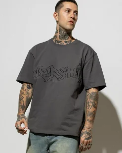 Worship Supplies Throws T-Shirt Worn Black Clearance