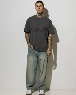 Worship Supplies Throws T-Shirt Worn Black Clearance