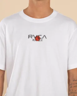 RVCA Tiger Sun T-Shirt White Sale