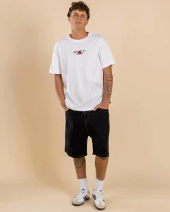 RVCA Tiger Sun T-Shirt White Sale