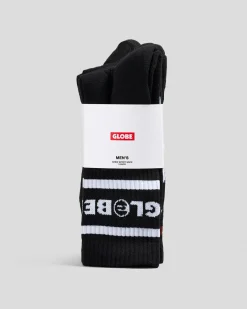 Globe Tilt Crew Socks 5 Pack Black/assorted Outlet