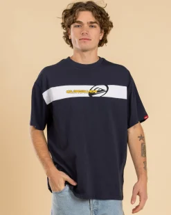 Quiksilver Tilt Panel Knit T-Shirt Black Wave