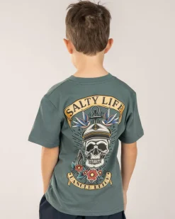 Salty Life Toddlers' Carrion Crown T-Shirt Green Outlet