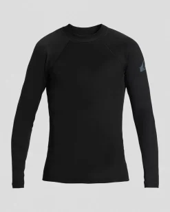 Quiksilver Toddlers' Everyday Heat Long Sleeve Rash Vest Black Hot