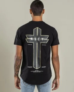 Kiss Chacey Tomb Dual Curve T-Shirt Jet Black Best