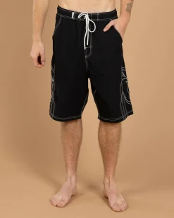 Rusty Tombstone Hybrid Waist Board Shorts Black Best