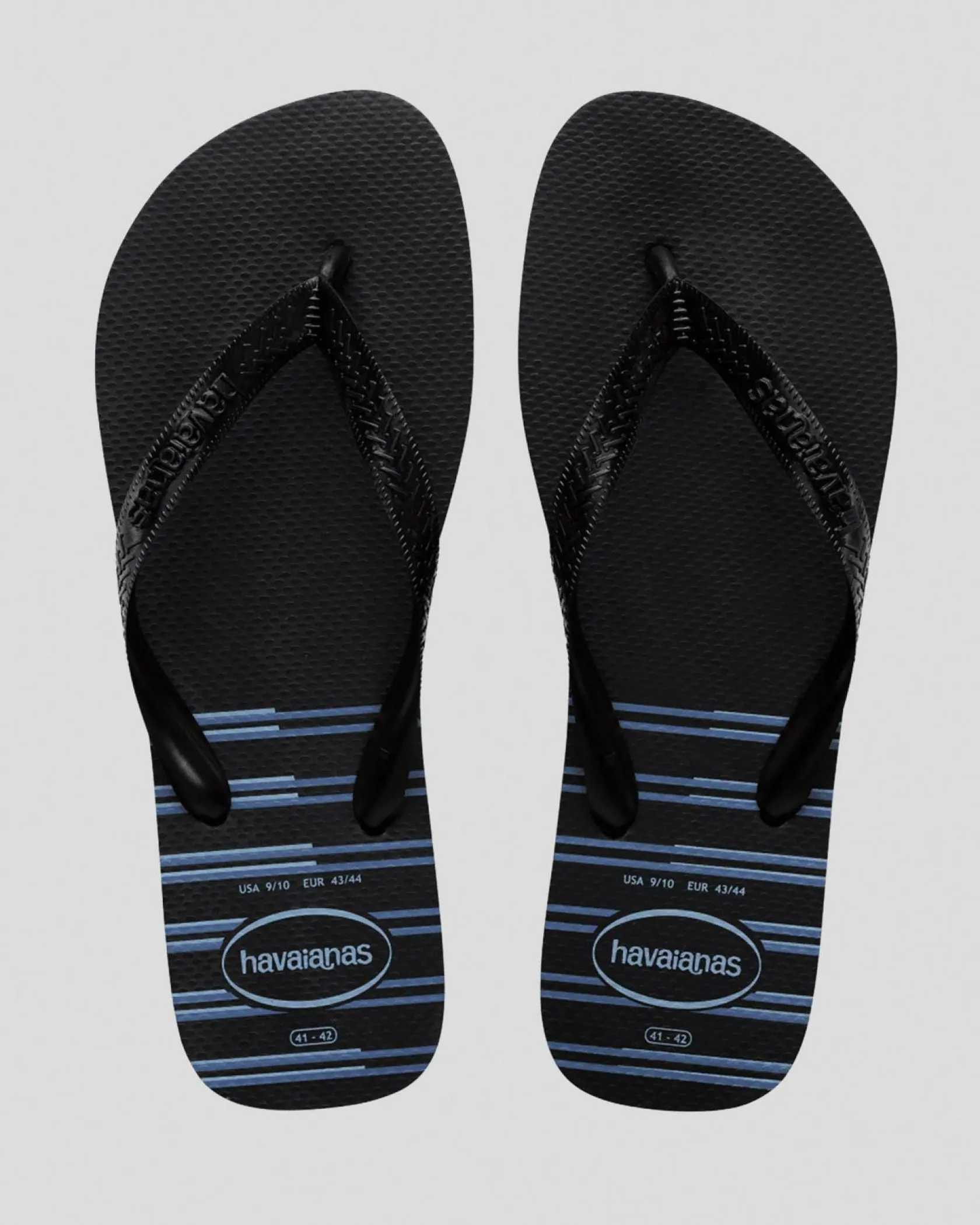 Havaianas Top Basic Thongs Black/black/blue Discount