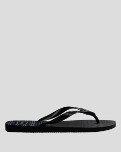 Havaianas Top Basic Thongs Black/black/blue Discount