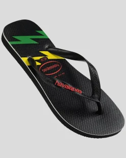 Havaianas Top Bolt Thongs Black/red Sale