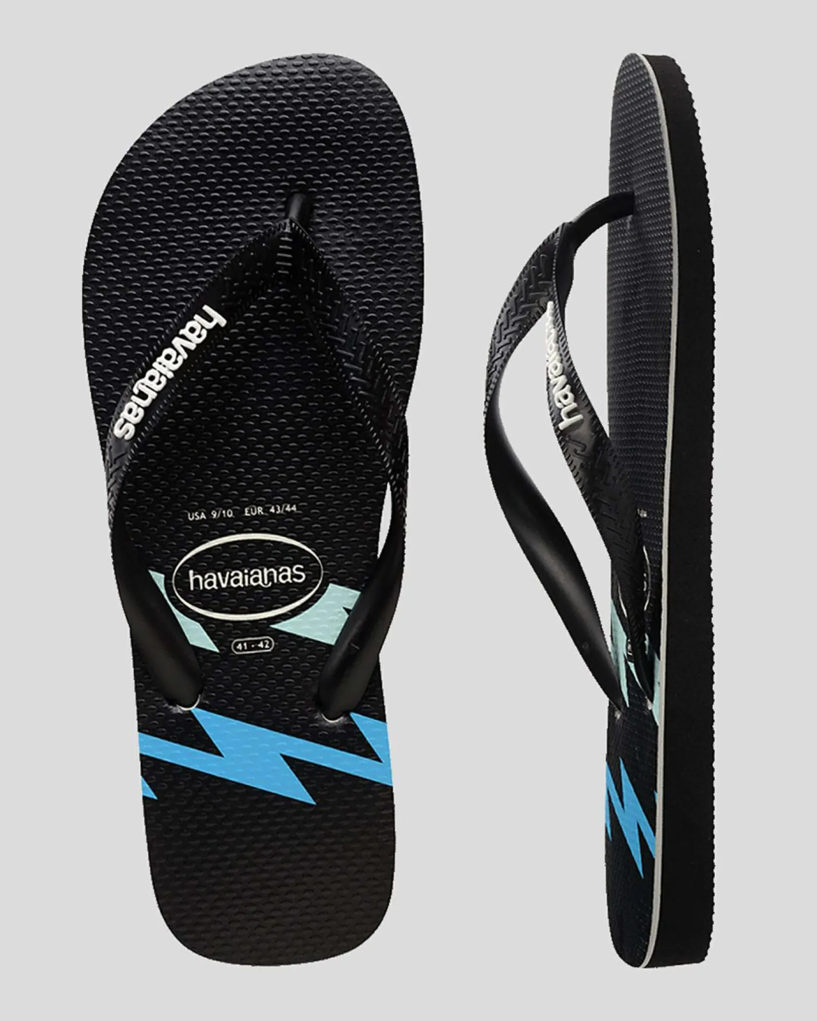 Havaianas Top Bolt Thongs Black/blue Discount
