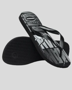 Havaianas Top DC Logomania Batman Thongs Black New