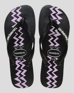 Havaianas Top Electric Thongs Black/purple Outlet