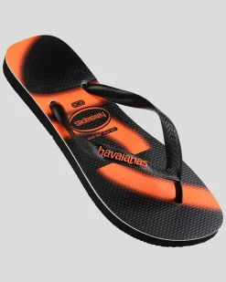Havaianas Top Graf Thongs Black/orange Sale