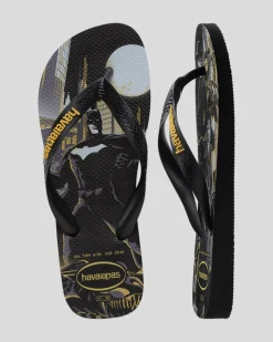 Havaianas Top Herois DC Batman Thongs Black/black/yellow Daffodil Hot
