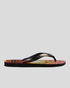 Havaianas Top Hype Thongs Black/black/peach New