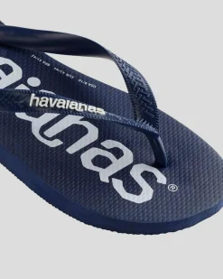Havaianas Top Logo Thongs Navy Blue