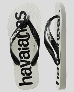Havaianas Top Logomania 2 Thongs White/black/white Best