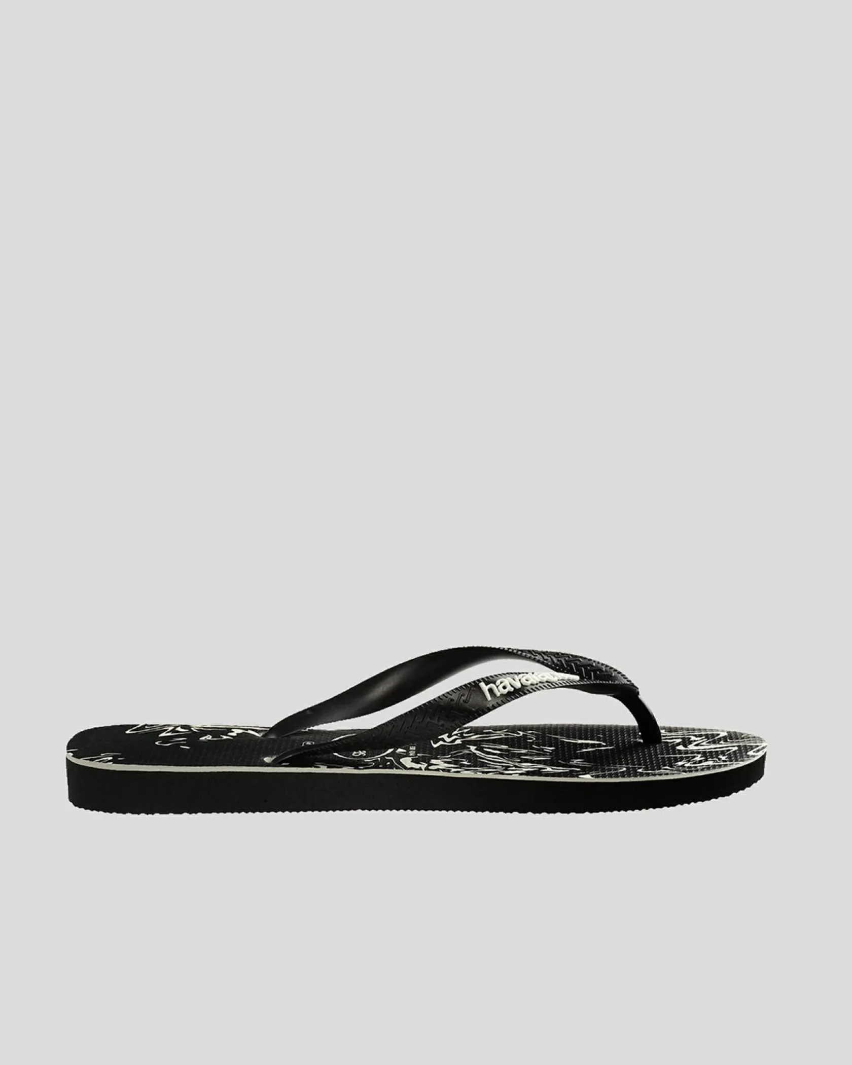 Havaianas Top Marble Thongs Black/black/white Discount