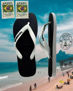 Havaianas Top Original Remix Thongs Black Sale